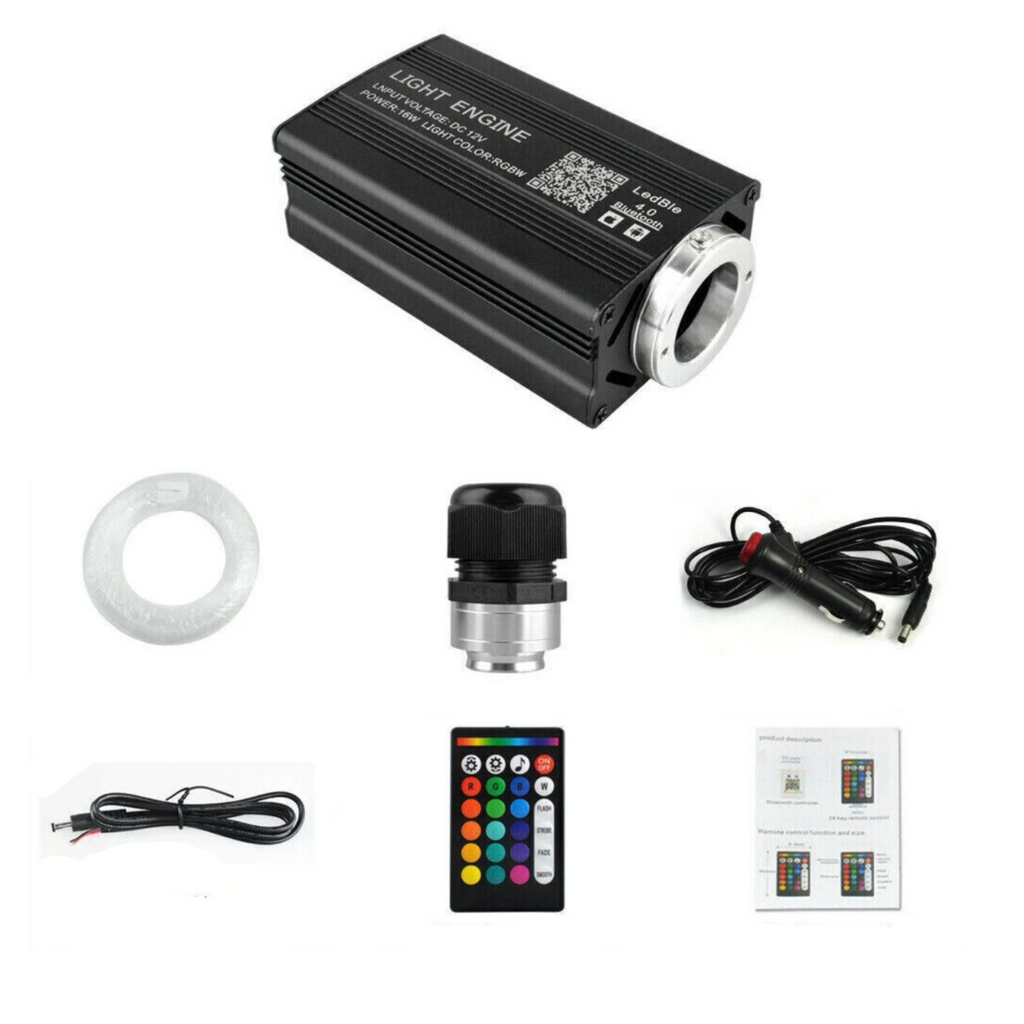 Twinkle Starlight Headliner Kit 13ft Fiber Optic Cables